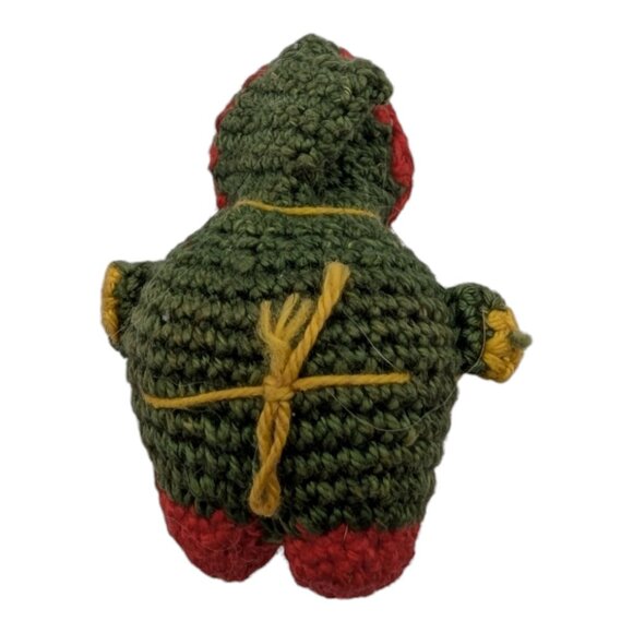 Three Vintage 1950s Mini Japanese Dolls 2" 2.5", 3" Crochet Ornament Amigurumi - Picture 7 of 10